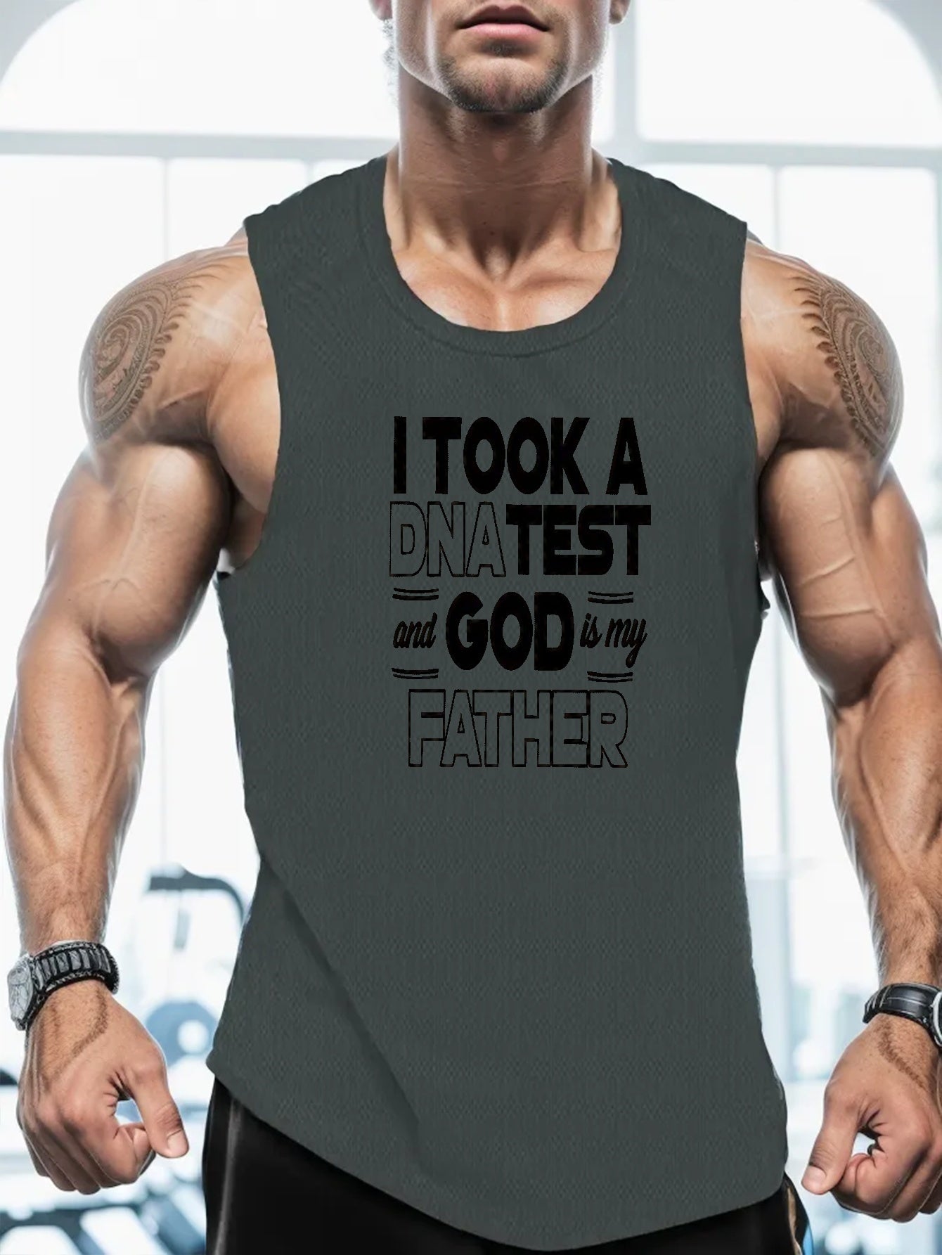 I Took A DNA Test & God Is My Father Men's Christian Tank Top claimedbygoddesigns