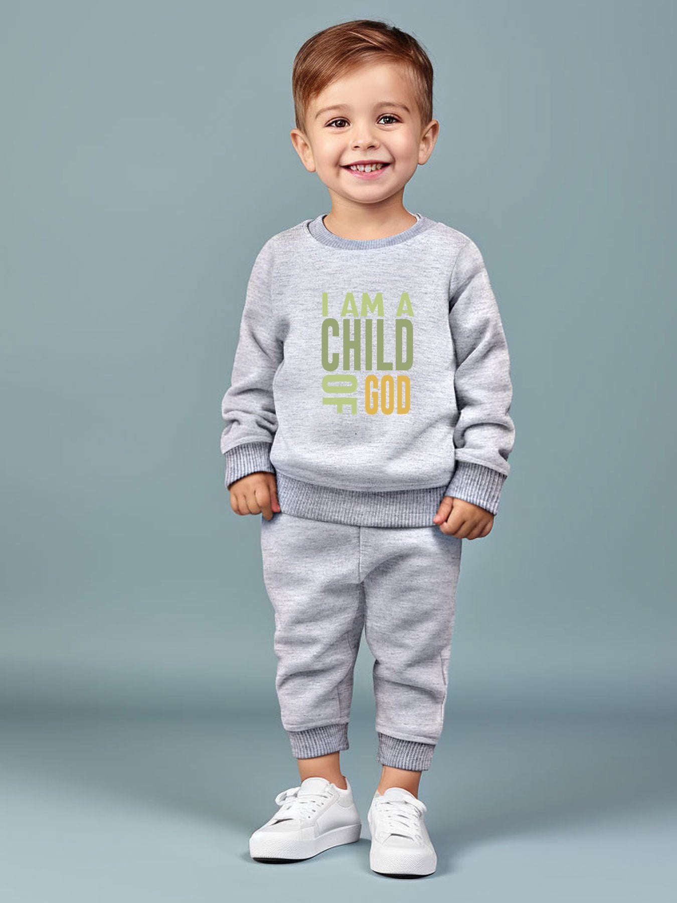 I AM A CHILD OF GOD Youth Christian Casual Outfit claimedbygoddesigns