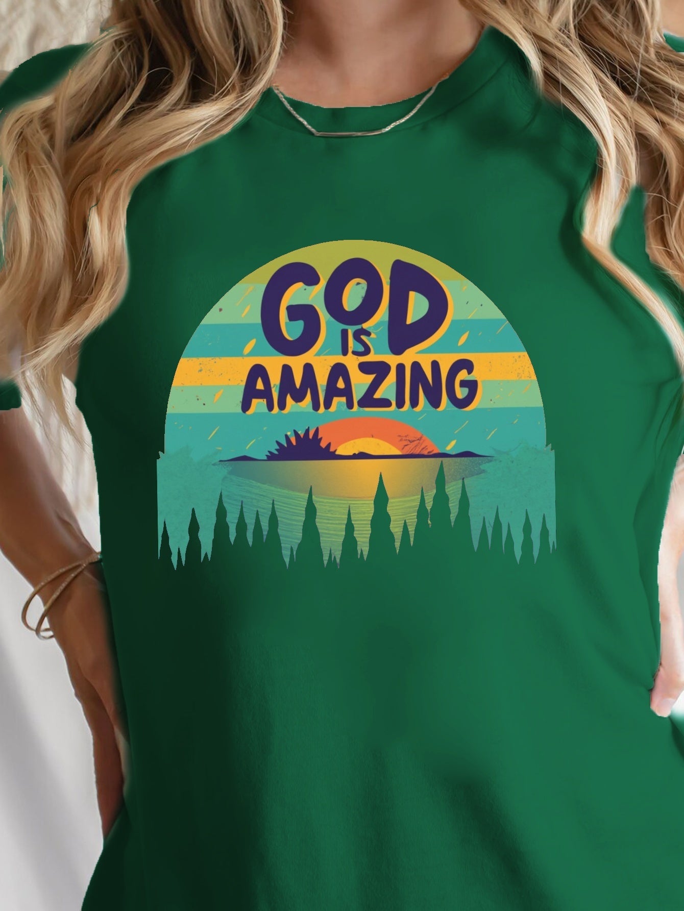 God Is Amazing Women's Christian T-shirt claimedbygoddesigns