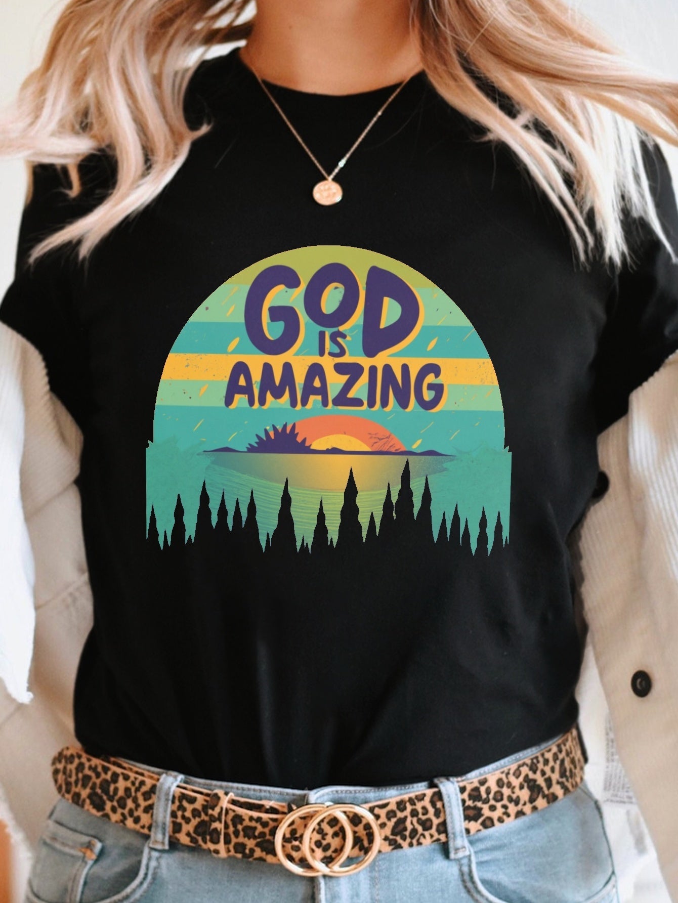 God Is Amazing Women's Christian T-shirt claimedbygoddesigns