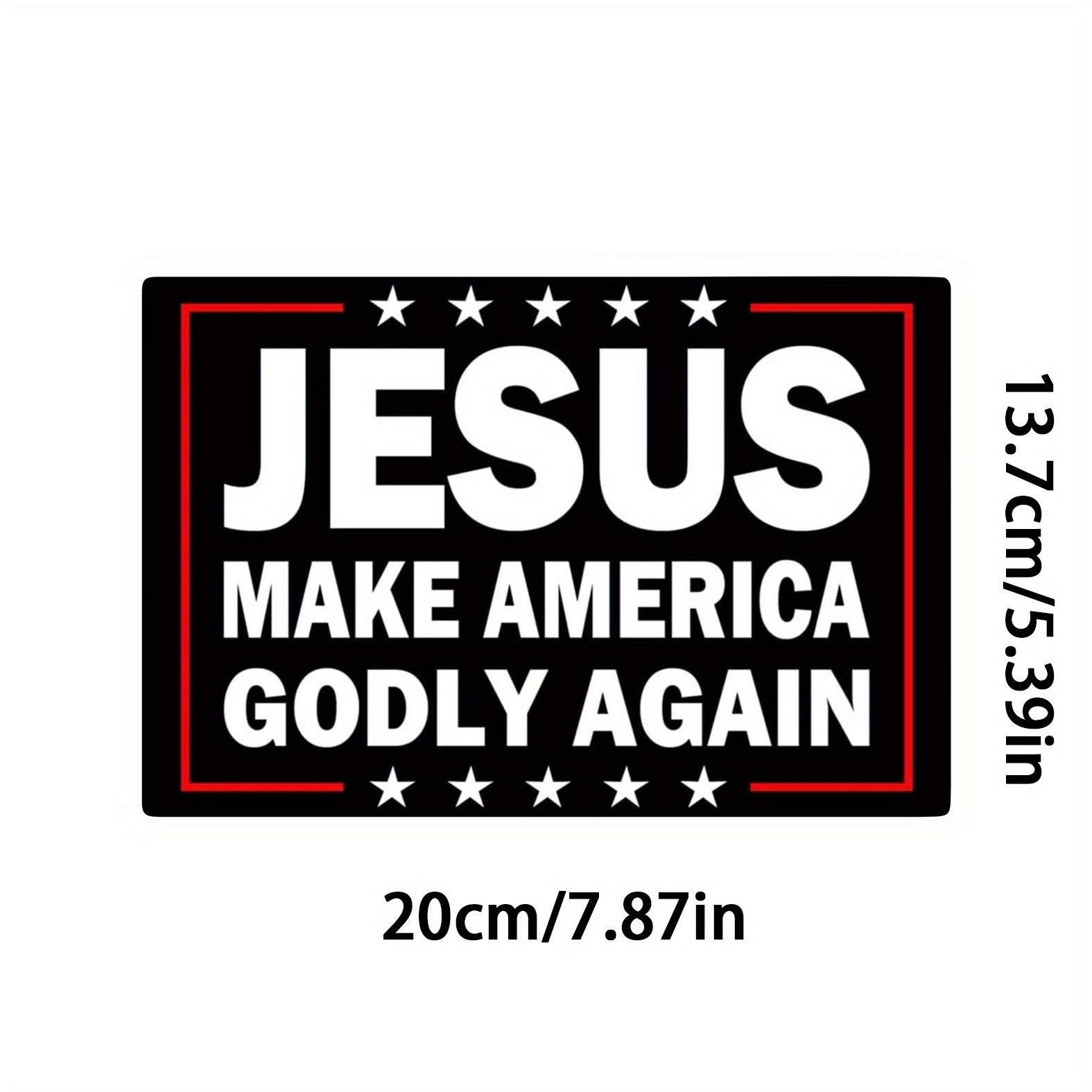 10pcs Jesus Make America Godly Again Christian Bumper Stickers claimedbygoddesigns