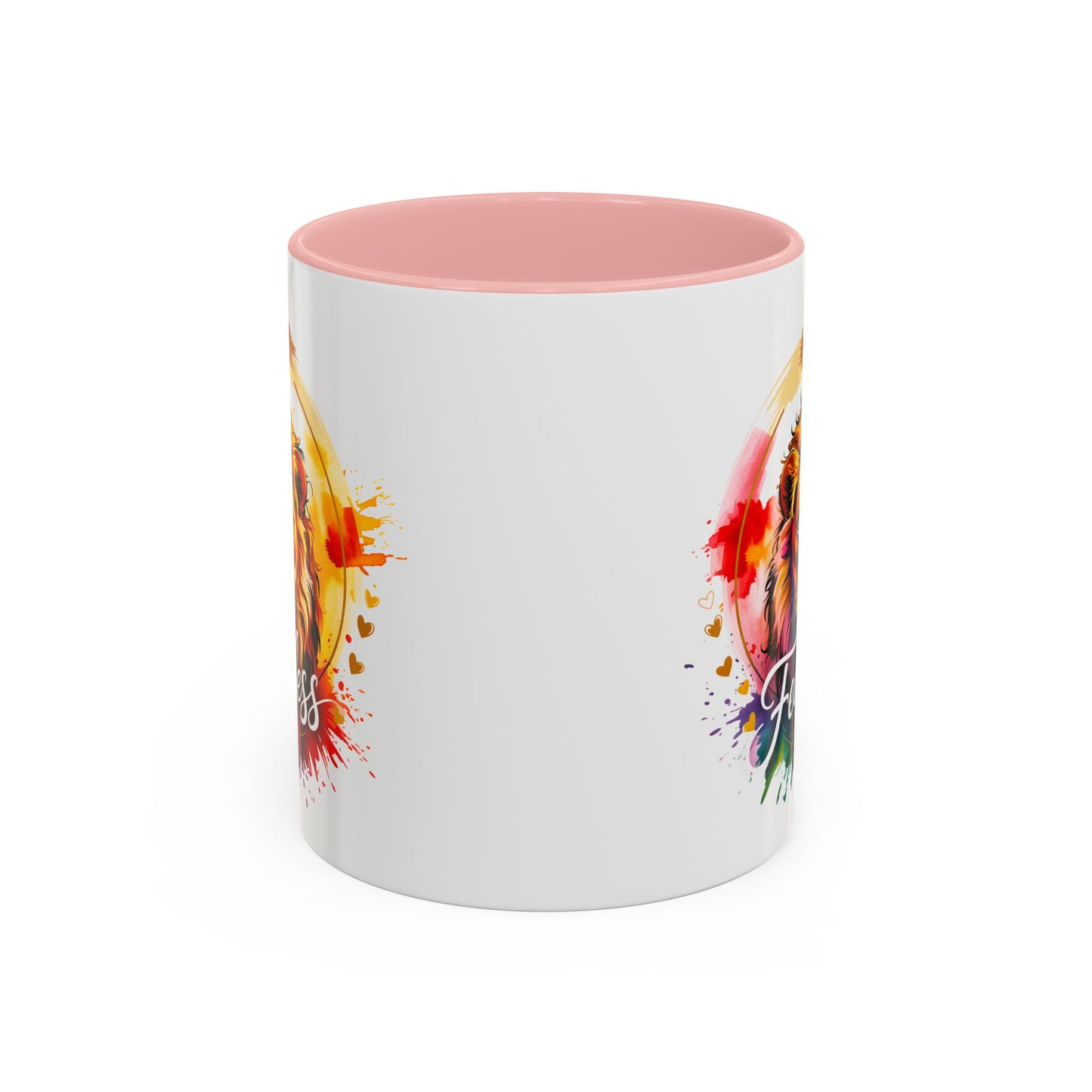 Fearless in Faith Lion Coffee Accent Mug - 11oz & 15oz Inspirational Drinkware