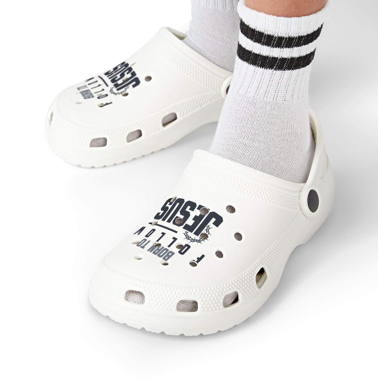 Born To Follow Jesus Kids Christian Crocs