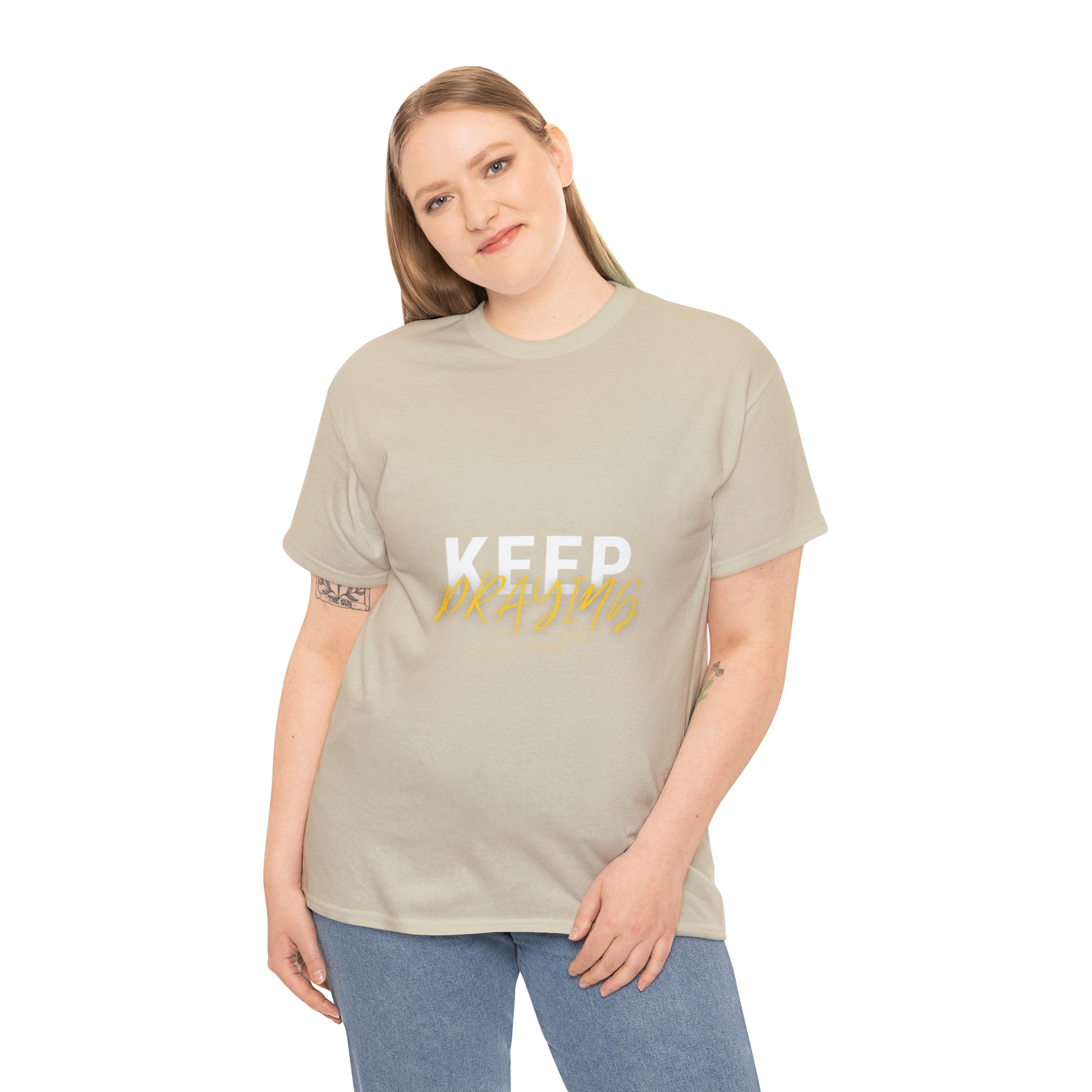 Keep Praying Unisex Heavy Cotton Tee Printify