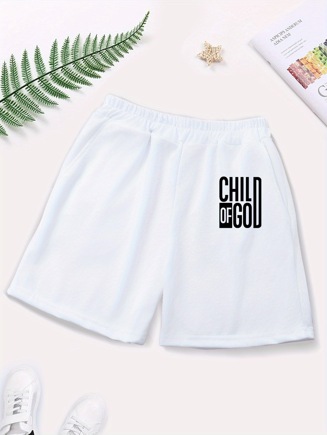 Child Of God Youth Christian Shorts claimedbygoddesigns