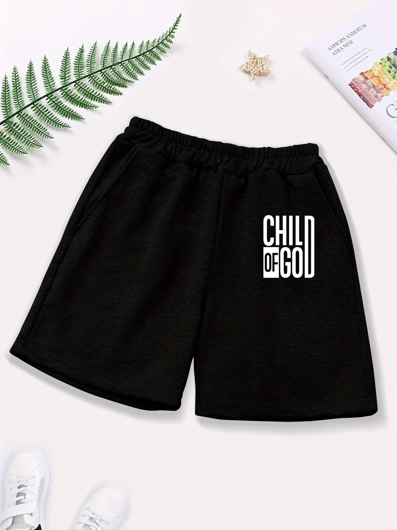 Child Of God Youth Christian Shorts claimedbygoddesigns