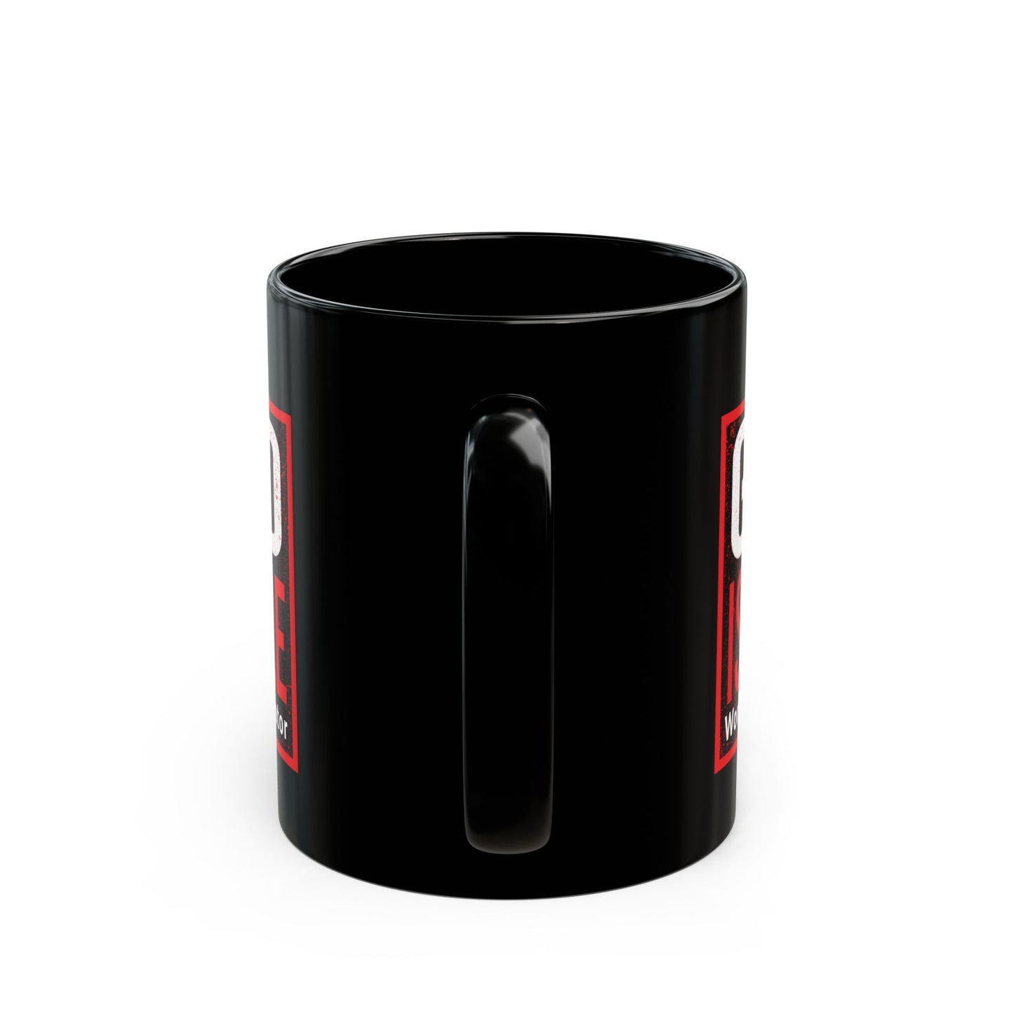 God Is Able Worship The Creator Black Ceramic Mug 11oz (double sided print)