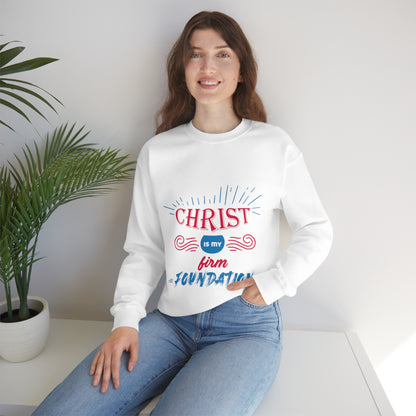 Christ Is My Firm Foundation Unisex Heavy Blend™ Crewneck Sweatshirt