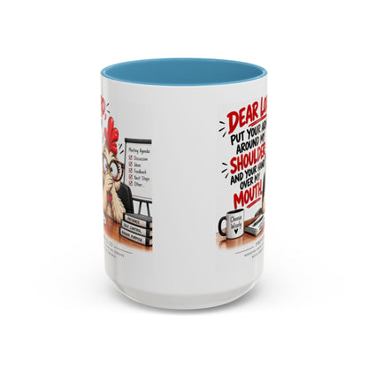 Christian Coffee Mug — "Dear Lord, Put Your Arm Around My Shoulder" Inspirational Ceramic Mug