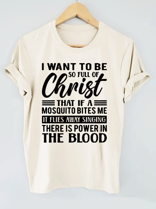 So Full Of Christ Funny Women's Christian T-shirt claimedbygoddesigns