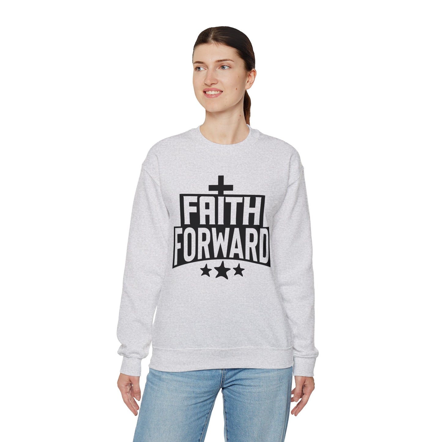 Faith Forward  Unisex Heavy Blend™ Crewneck Christian Sweatshirt