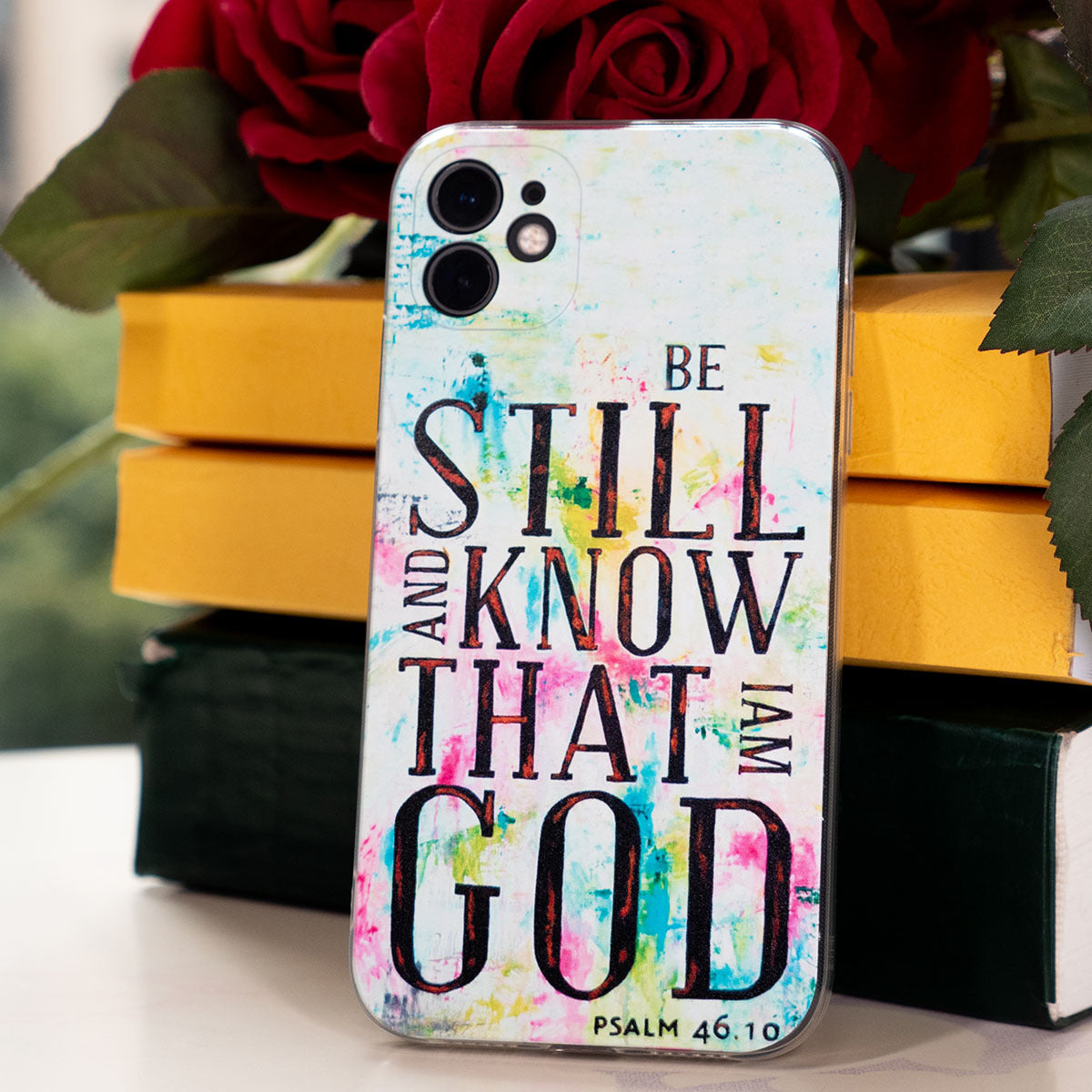 Be Still And Know That I Am God Christian Phone Case Gift Phone Cover for IPhone 15 14 13 12 11 Pro Max X XR XS 8 Plus claimedbygoddesigns