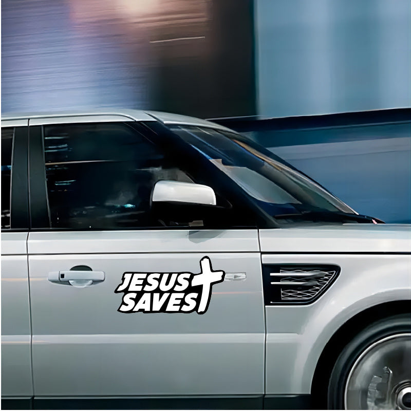 5pcs Jesus Saves Christian Bumper Stickers claimedbygoddesigns
