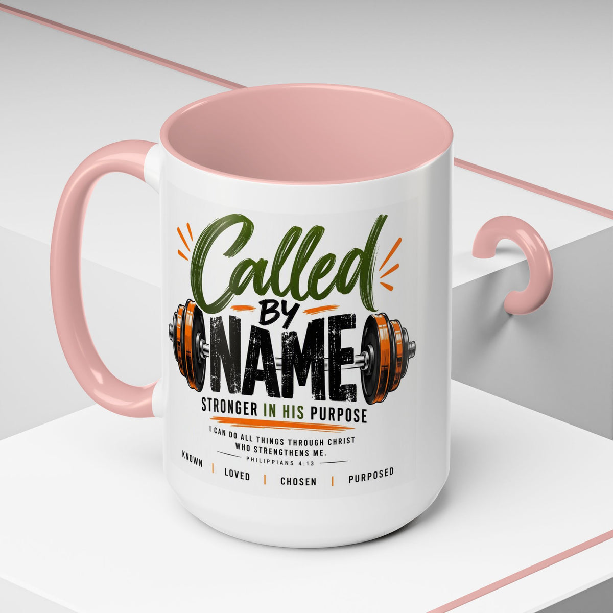 Called by Name Christian Coffee Mug – Stronger in His Purpose Inspirational Gift