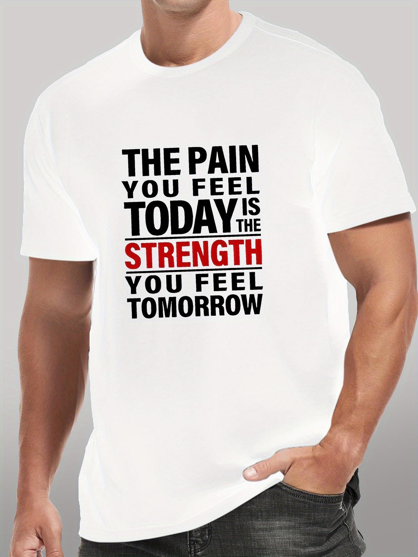 The Pain You Feel Today Is The Strength You Feel Tomorrow Men's Christian T-shirt claimedbygoddesigns