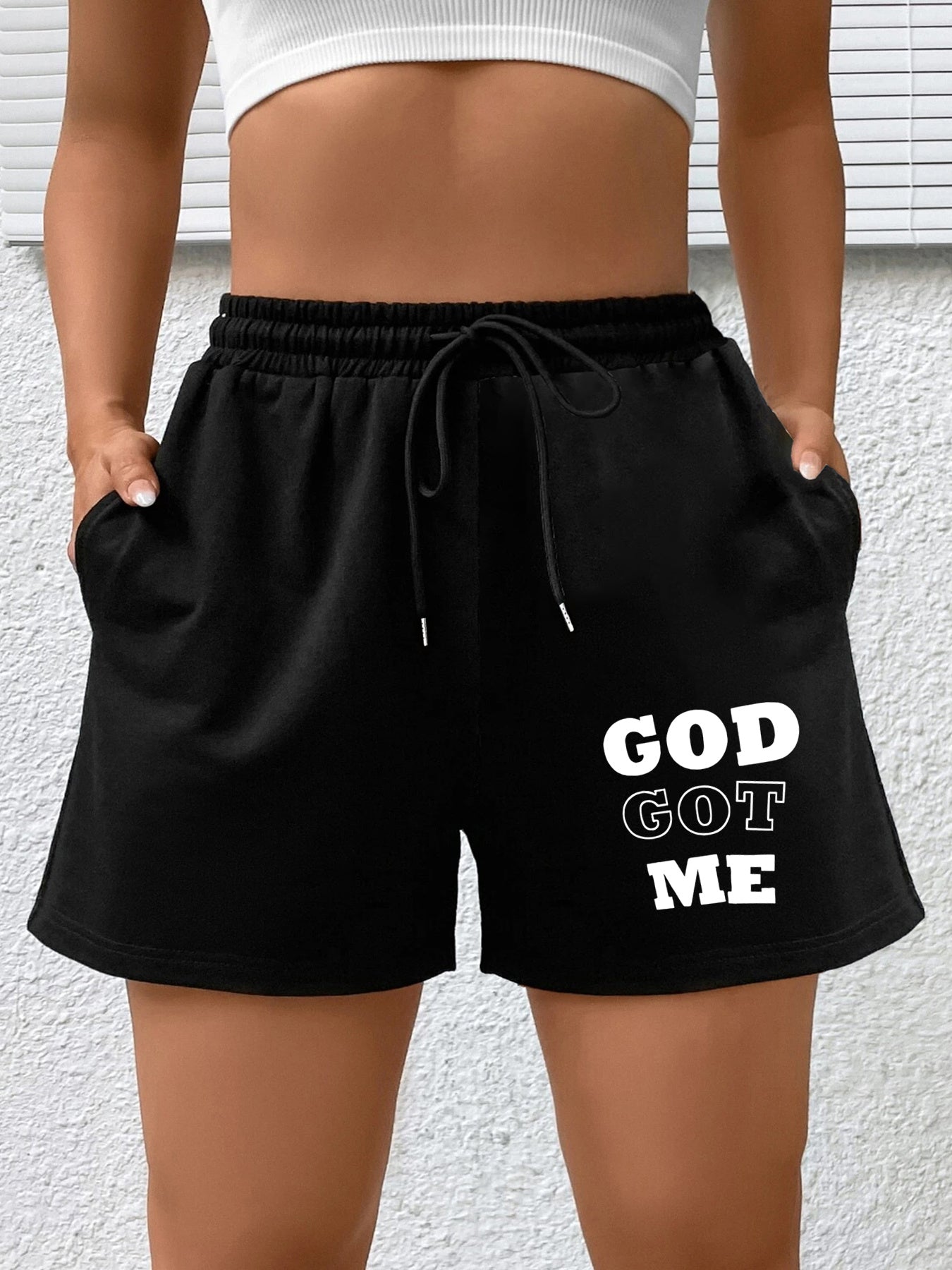 God Got Me Plus Size Women's Christian Shorts claimedbygoddesigns
