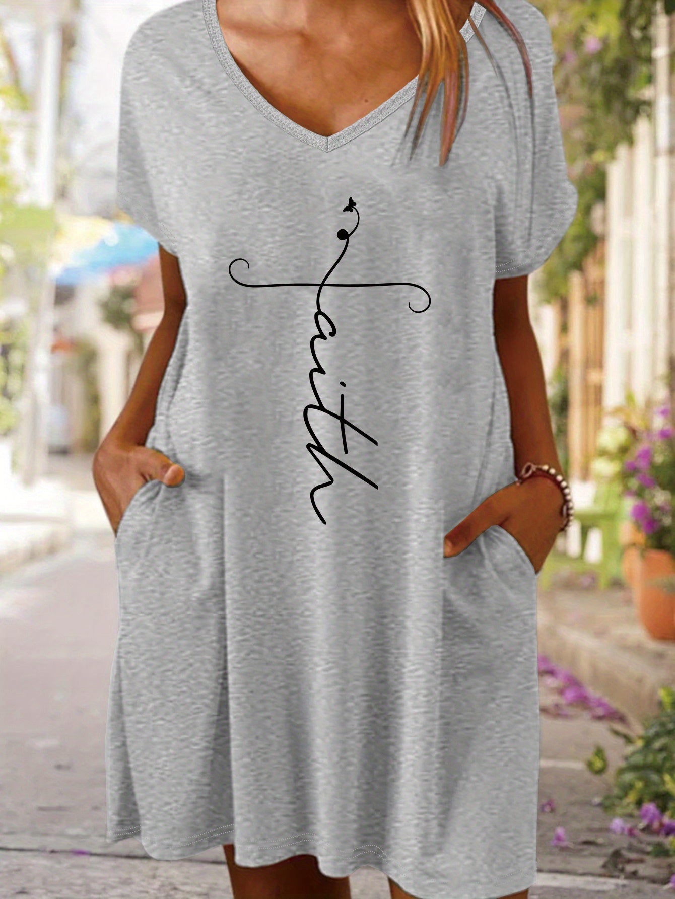 Faith Women's Christian Pajama Dress claimedbygoddesigns