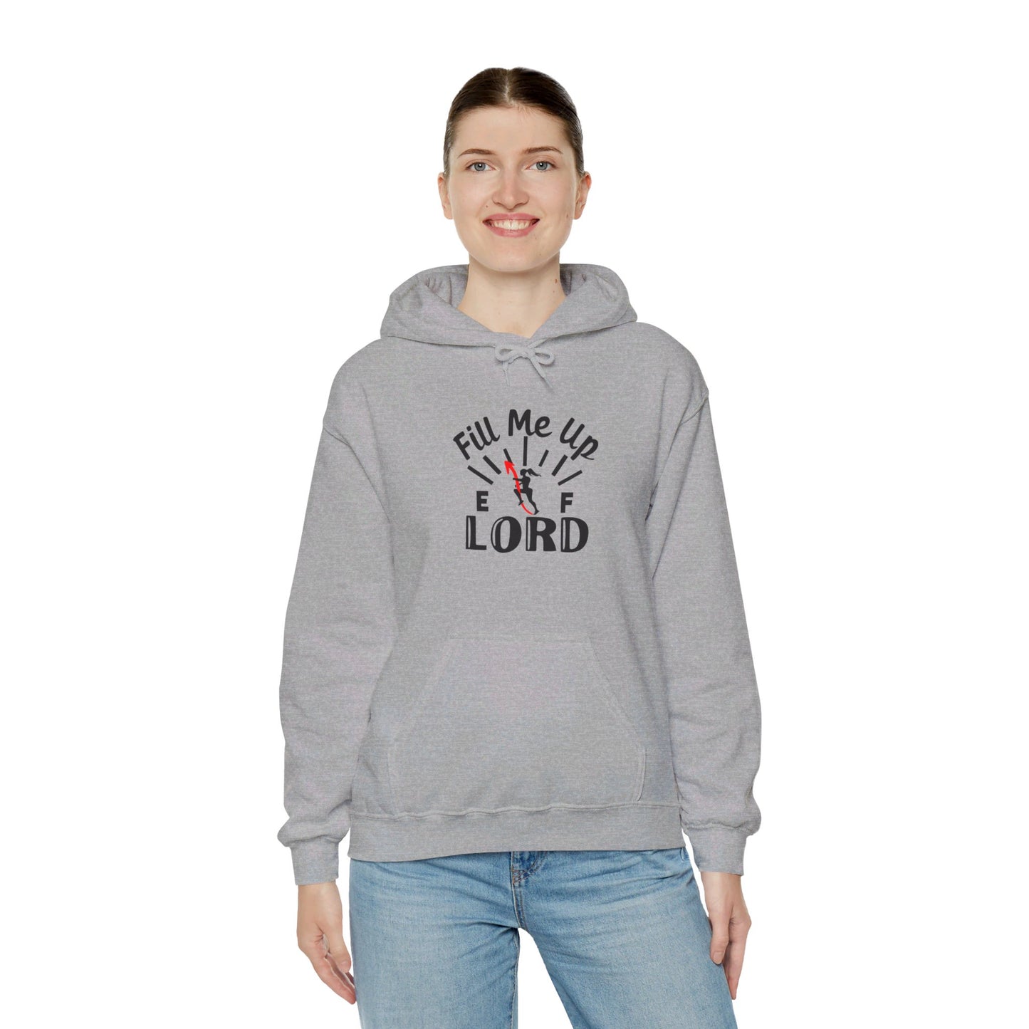 Fill Me Up Lord Funny Unisex Christian Pullover Hooded Sweatshirt