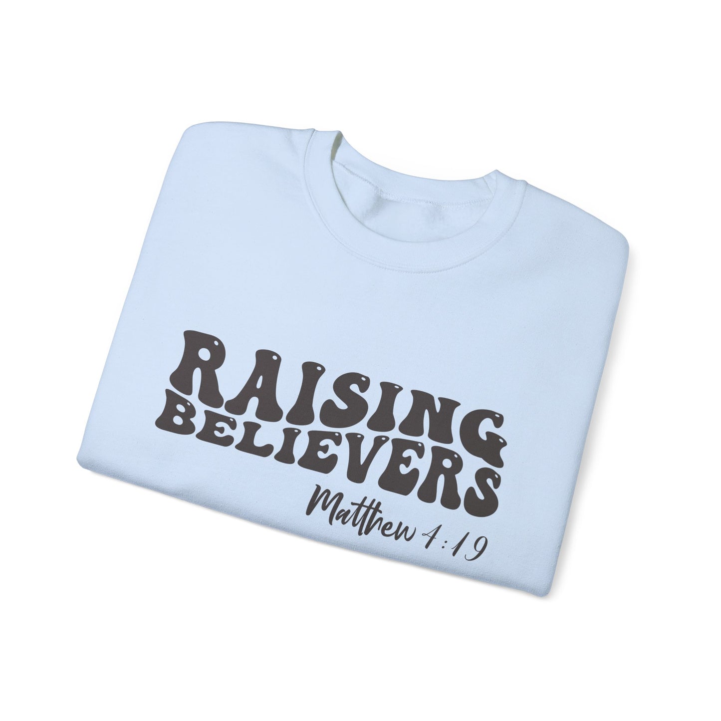 Raising Believers  Unisex Heavy Blend™ Crewneck Christian Sweatshirt