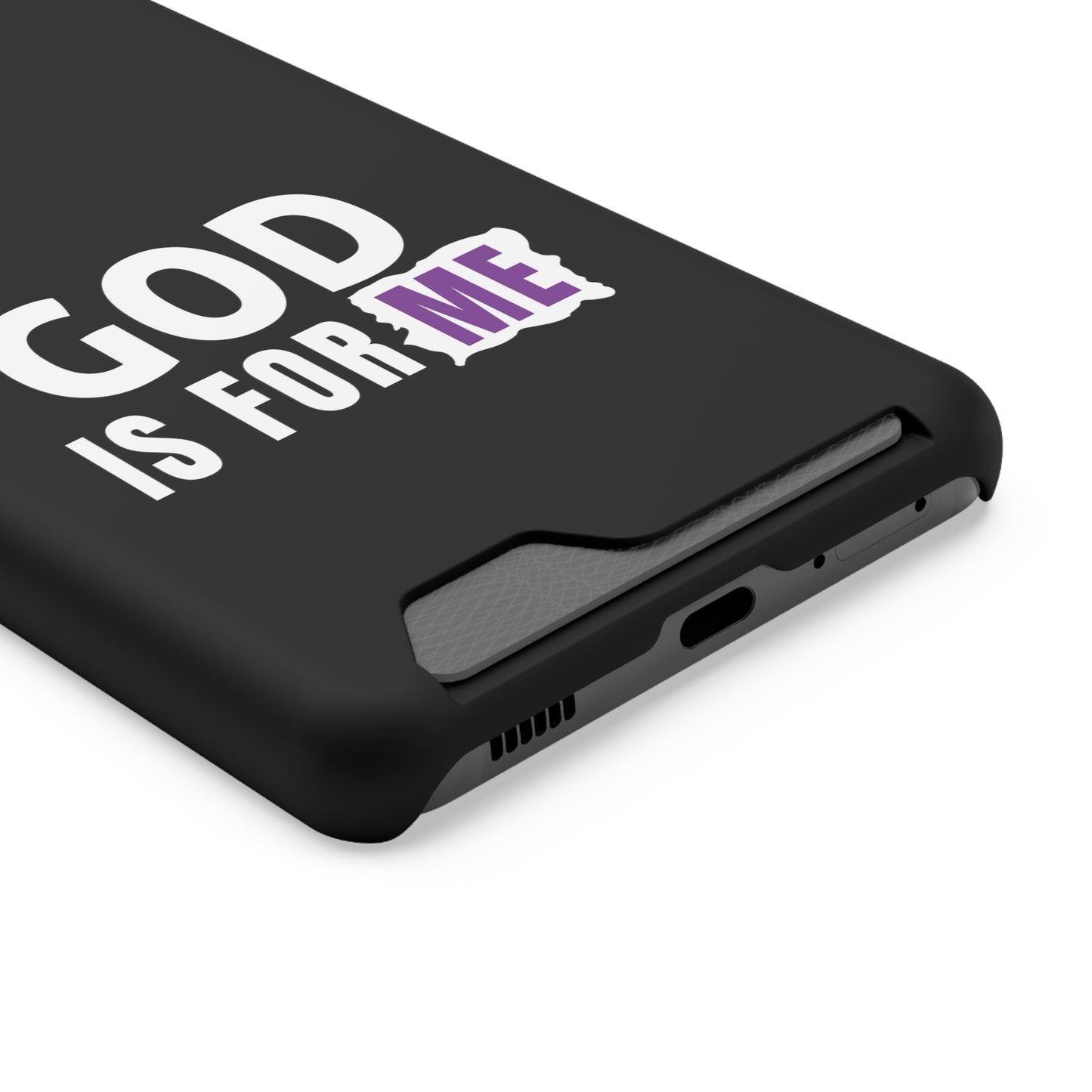 God Is For Me Christian Phone Case With Card Holder Printify