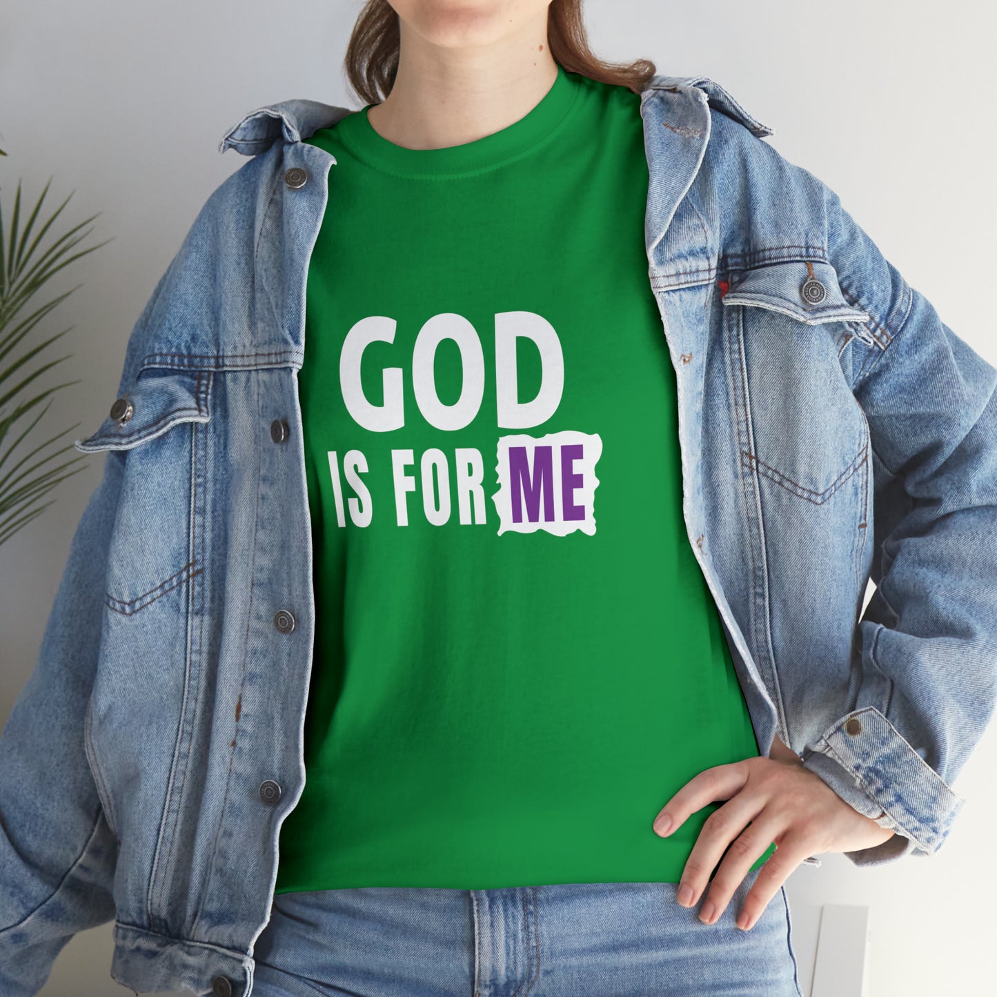 God Is For Me Unisex Heavy Cotton Tee Printify