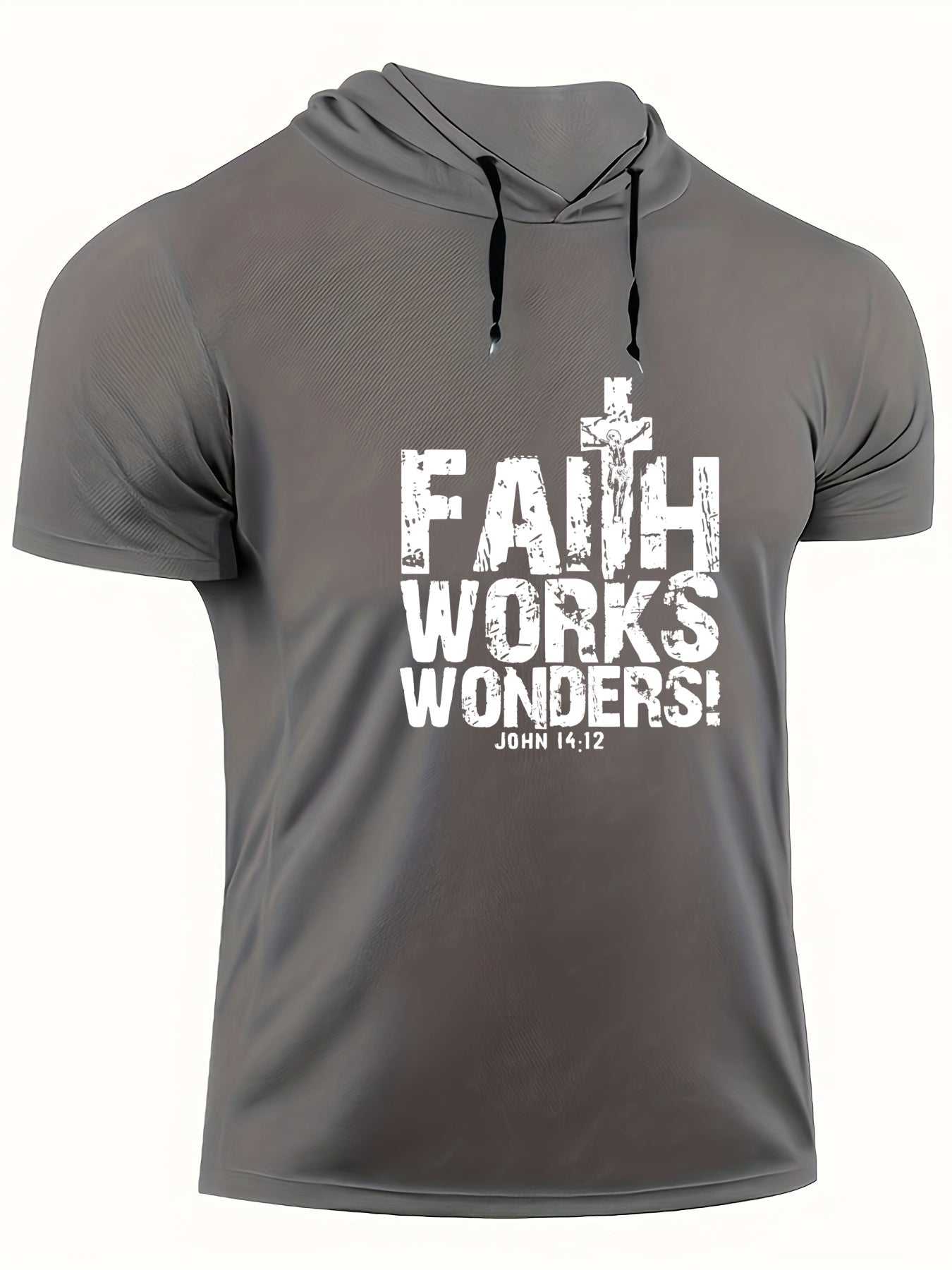 Faith Works Wonders Men's Christian T-shirt claimedbygoddesigns