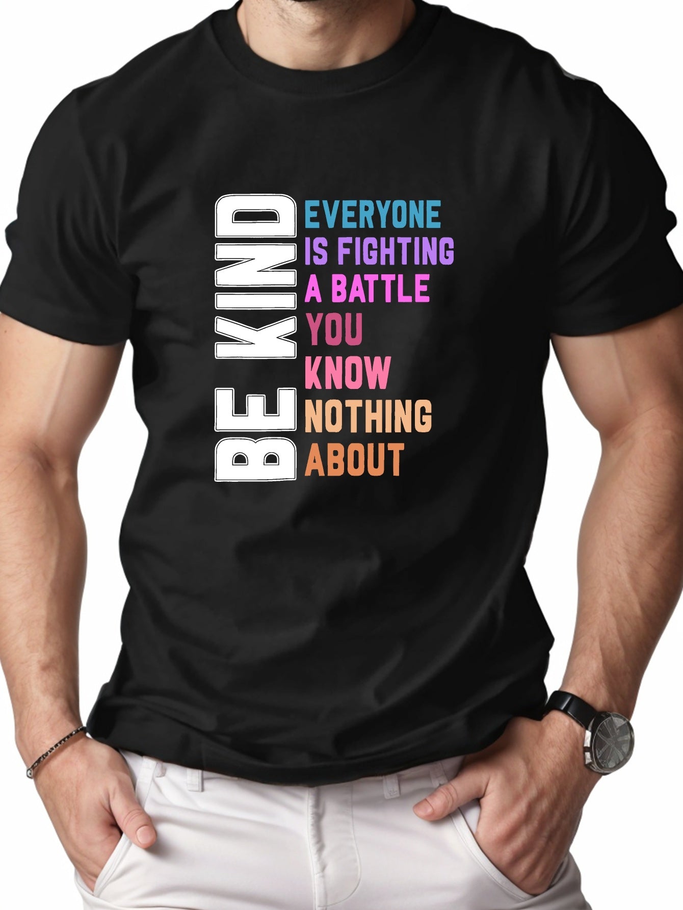 BE KIND Men's Christian T-shirt claimedbygoddesigns