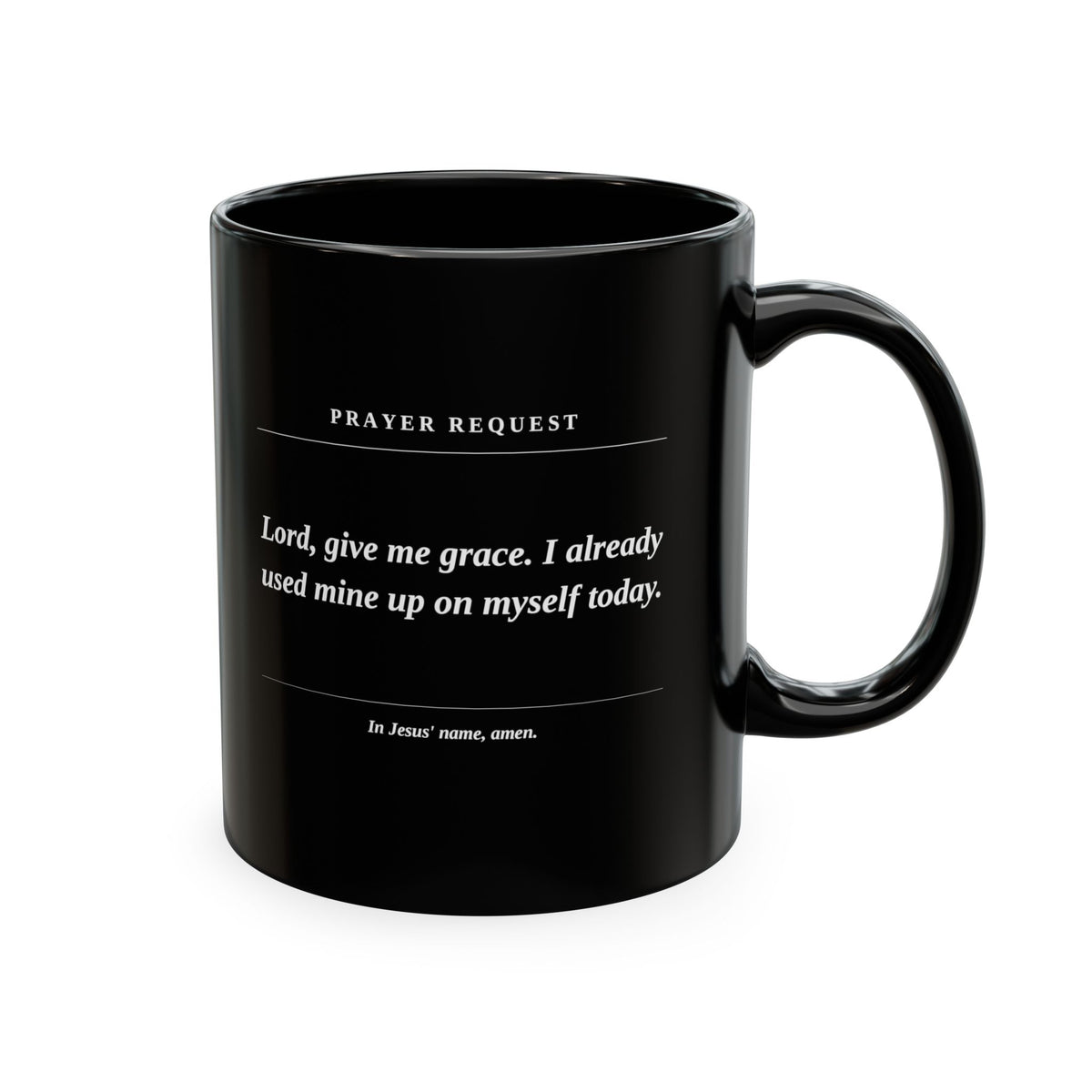 Prayer Request Mug — Inspirational Christian Coffee Cup with Daily Prayers
