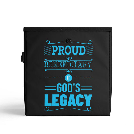 Proud Beneficiary Of Gods Legacy Hanging Storage Trash Car Organizer Bag Christian Car Accessories popcustoms