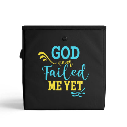 God Never Failed Me Yet Hanging Storage Trash Car Organizer Bag Christian Car Accessories popcustoms