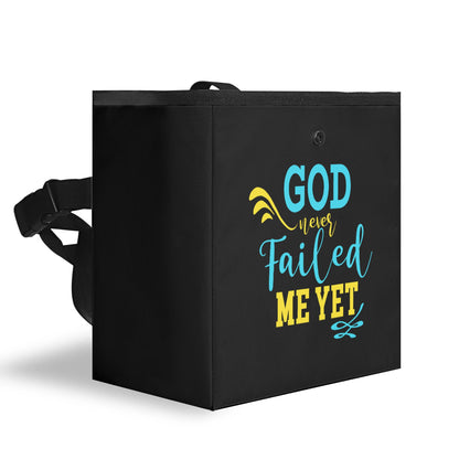 God Never Failed Me Yet Hanging Storage Trash Car Organizer Bag Christian Car Accessories popcustoms