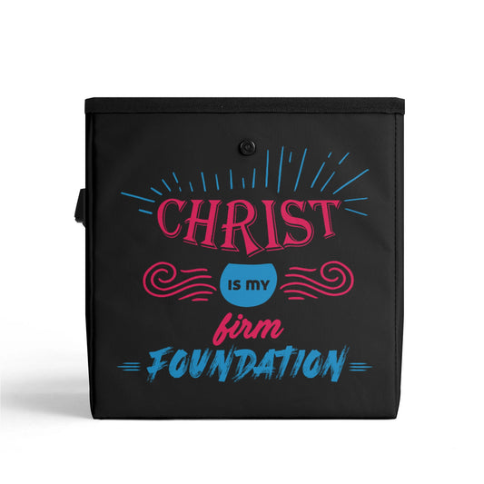 Christ Is My Firm Foundation Hanging Storage Trash Car Organizer Bag Christian Car Accessories popcustoms