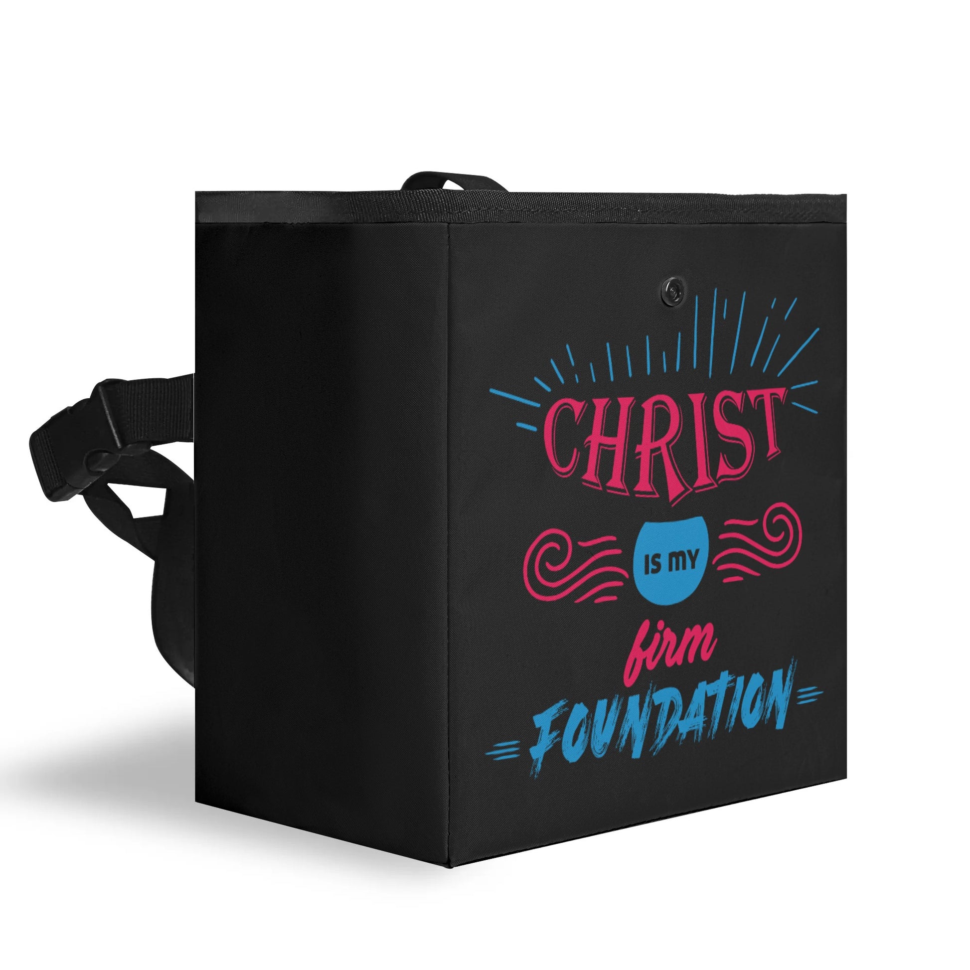 Christ Is My Firm Foundation Hanging Storage Trash Car Organizer Bag Christian Car Accessories popcustoms