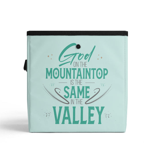 God On The Mountaintop Is The Same In the Valley Hanging Storage Trash Car Organizer Bag Christian Car Accessories popcustoms