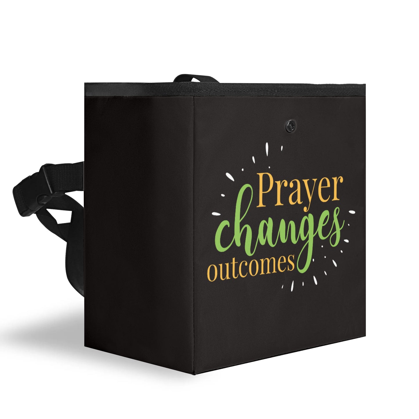 Prayer Changes Outcomes Hanging Storage Trash Car Organizer Bag Christian Car Accessories popcustoms