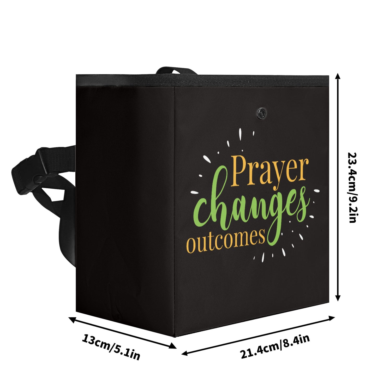 Prayer Changes Outcomes Hanging Storage Trash Car Organizer Bag Christian Car Accessories popcustoms