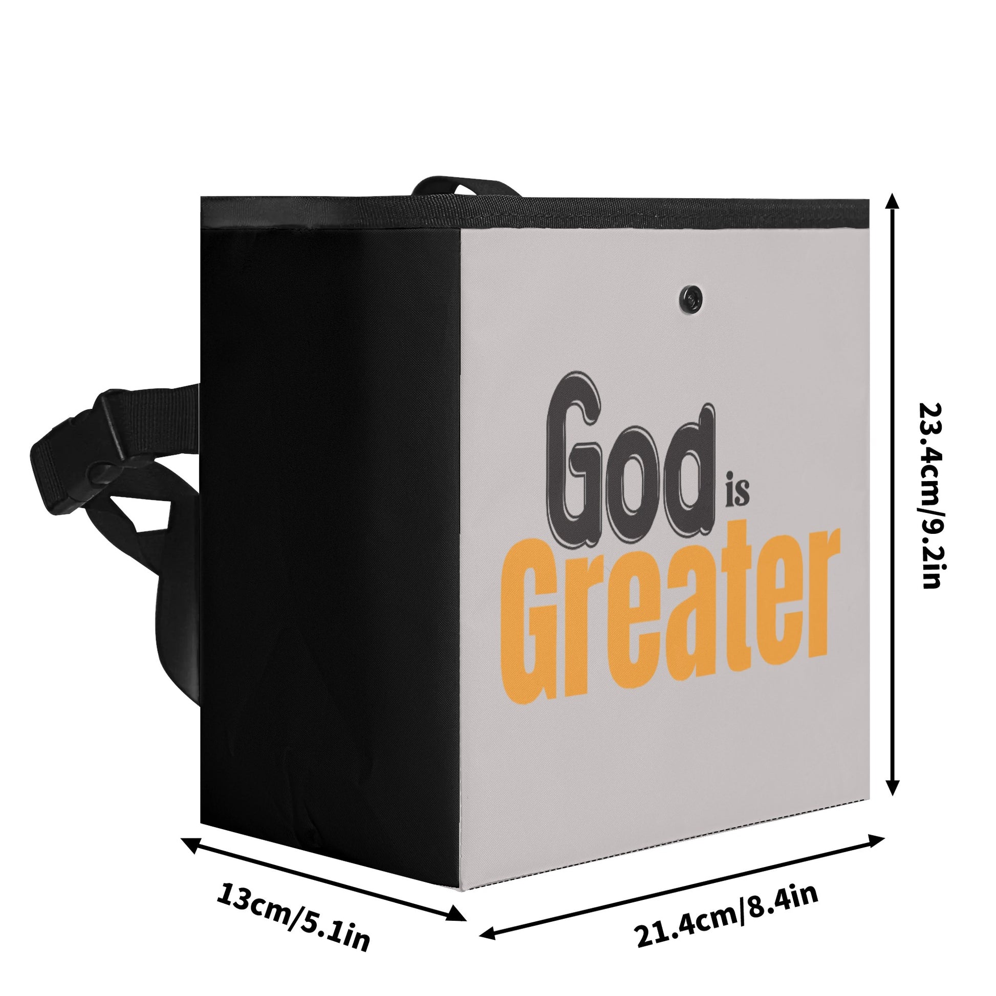 God Is Greater Hanging Storage Trash Car Organizer Bag Christian Car Accessories popcustoms