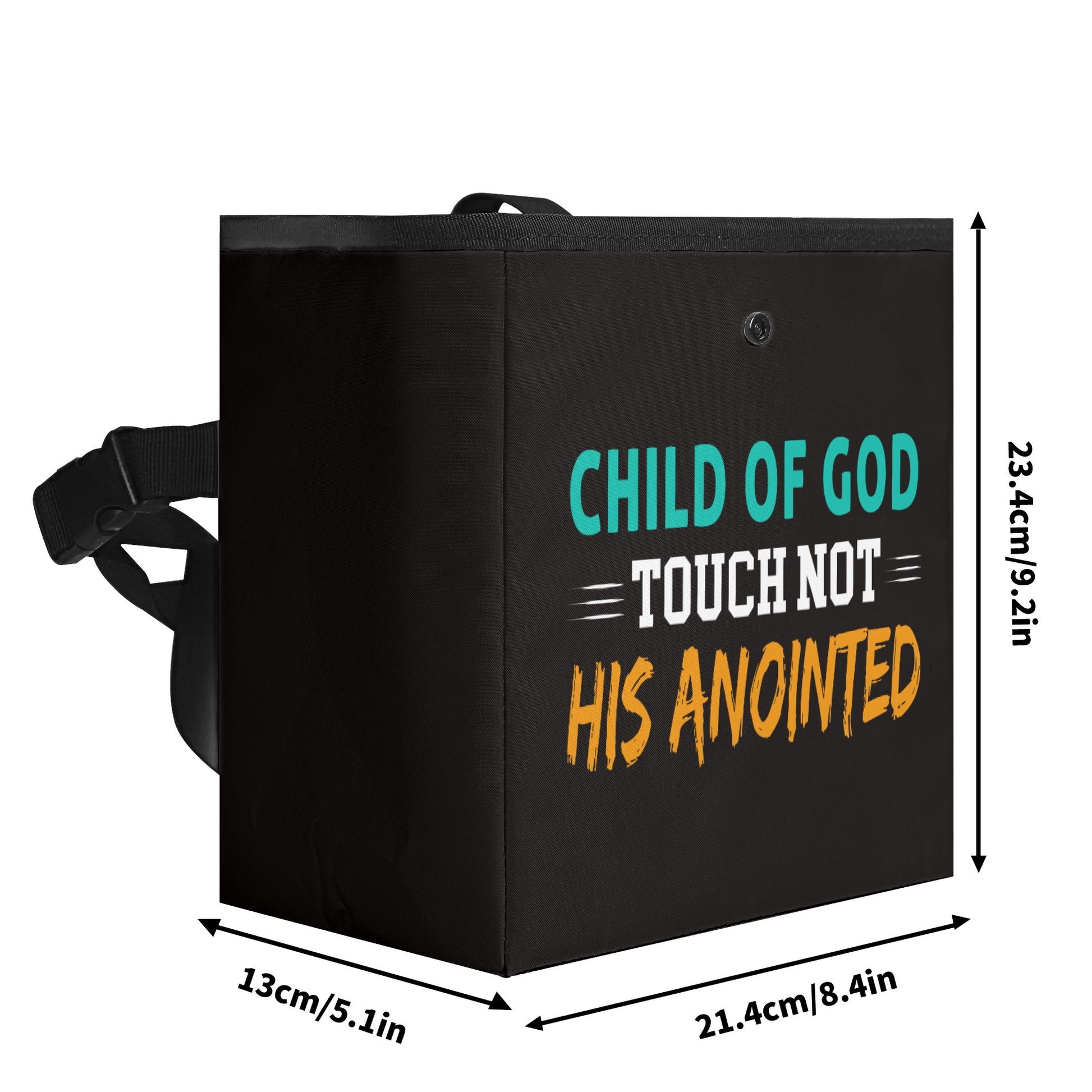 Child Of God Touch Not His Anointed Hanging Storage Trash Car Organizer Bag Christian Car Accessories popcustoms