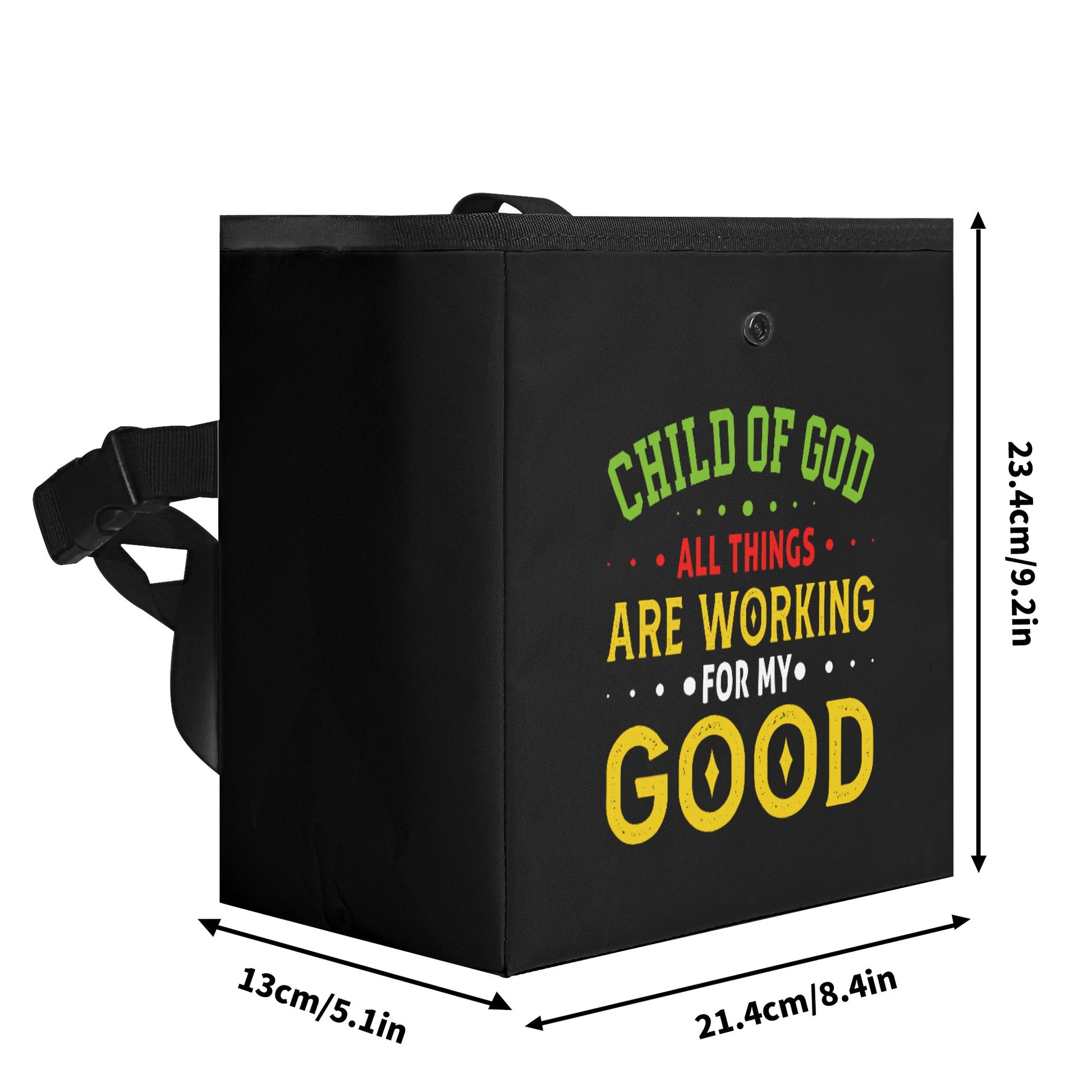 Child Of God All Things Are Working For My Good Hanging Storage Trash Car Organizer Bag Christian Car Accessories popcustoms