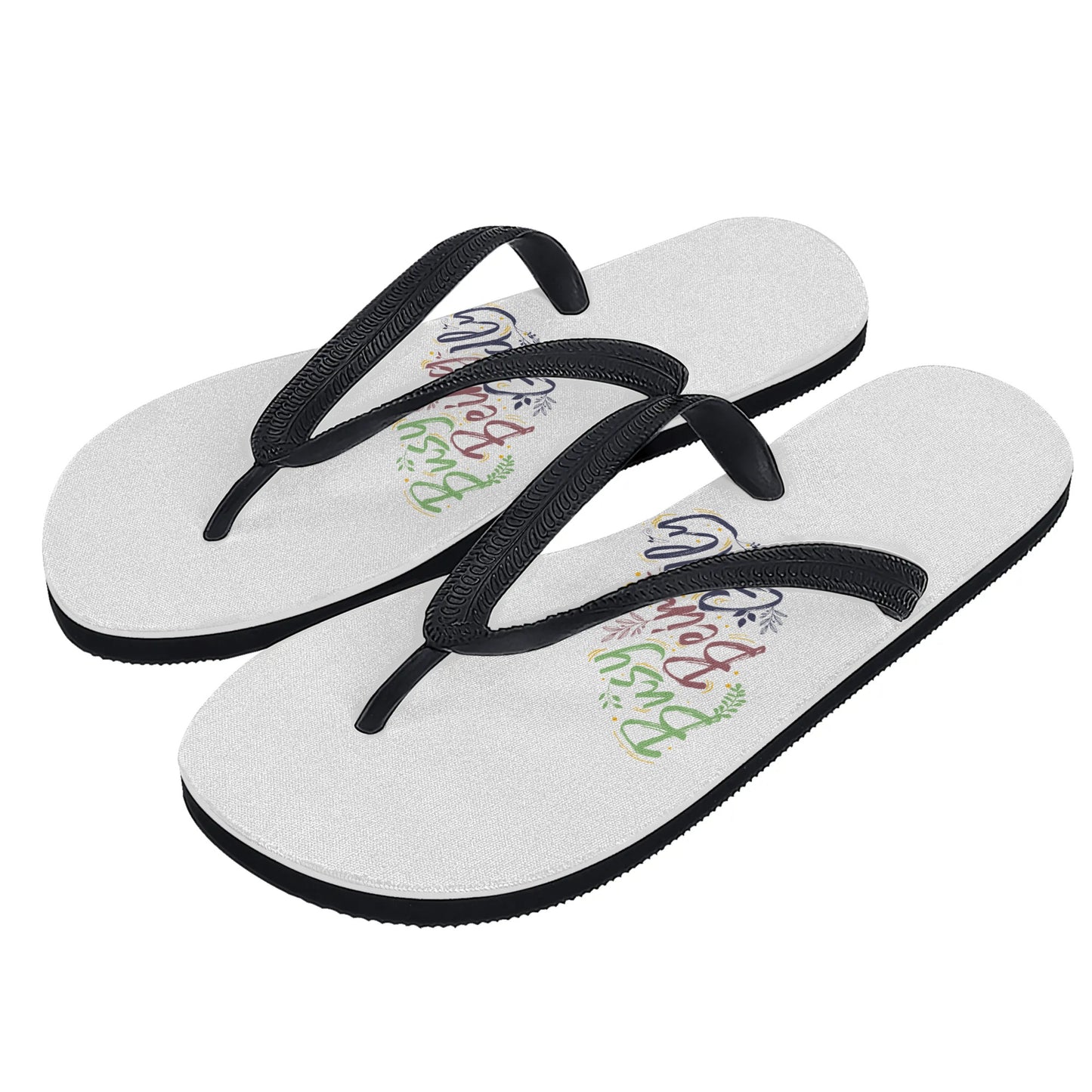 Busy Being Godly Mens Christian Flip Flops popcustoms