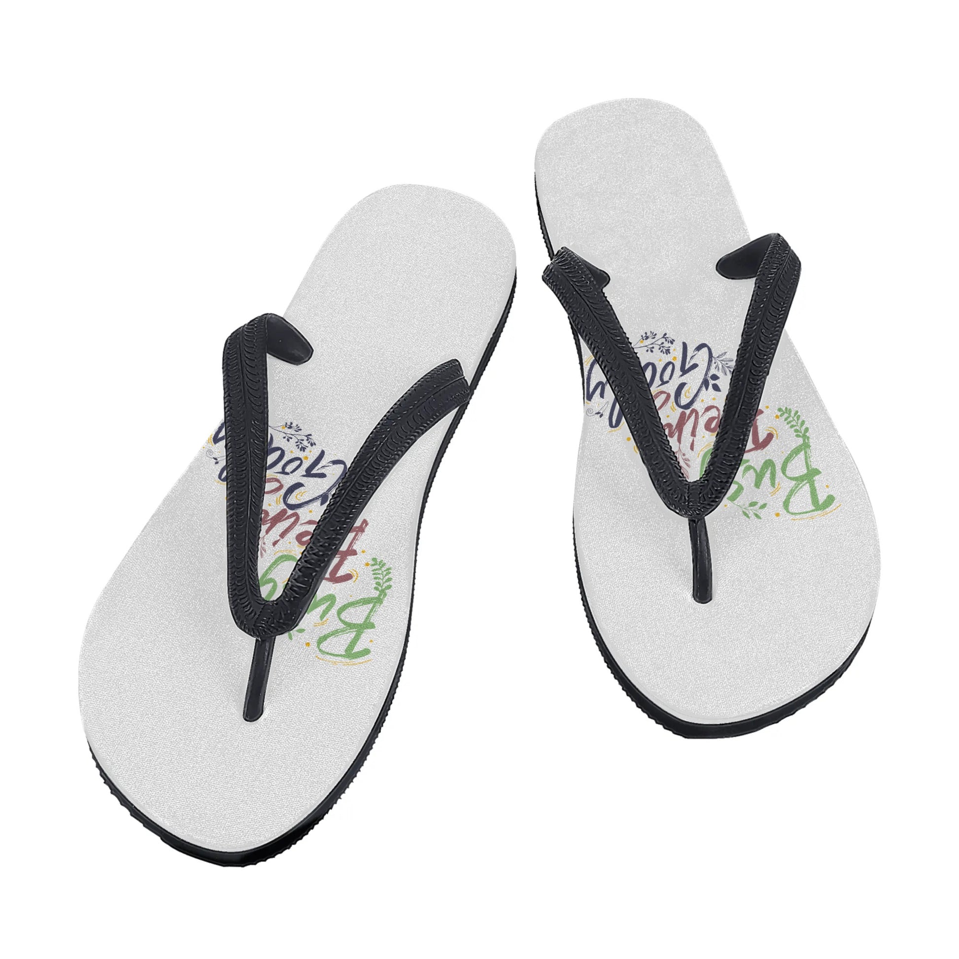 Busy Being Godly Womens Christian Flip Flops popcustoms