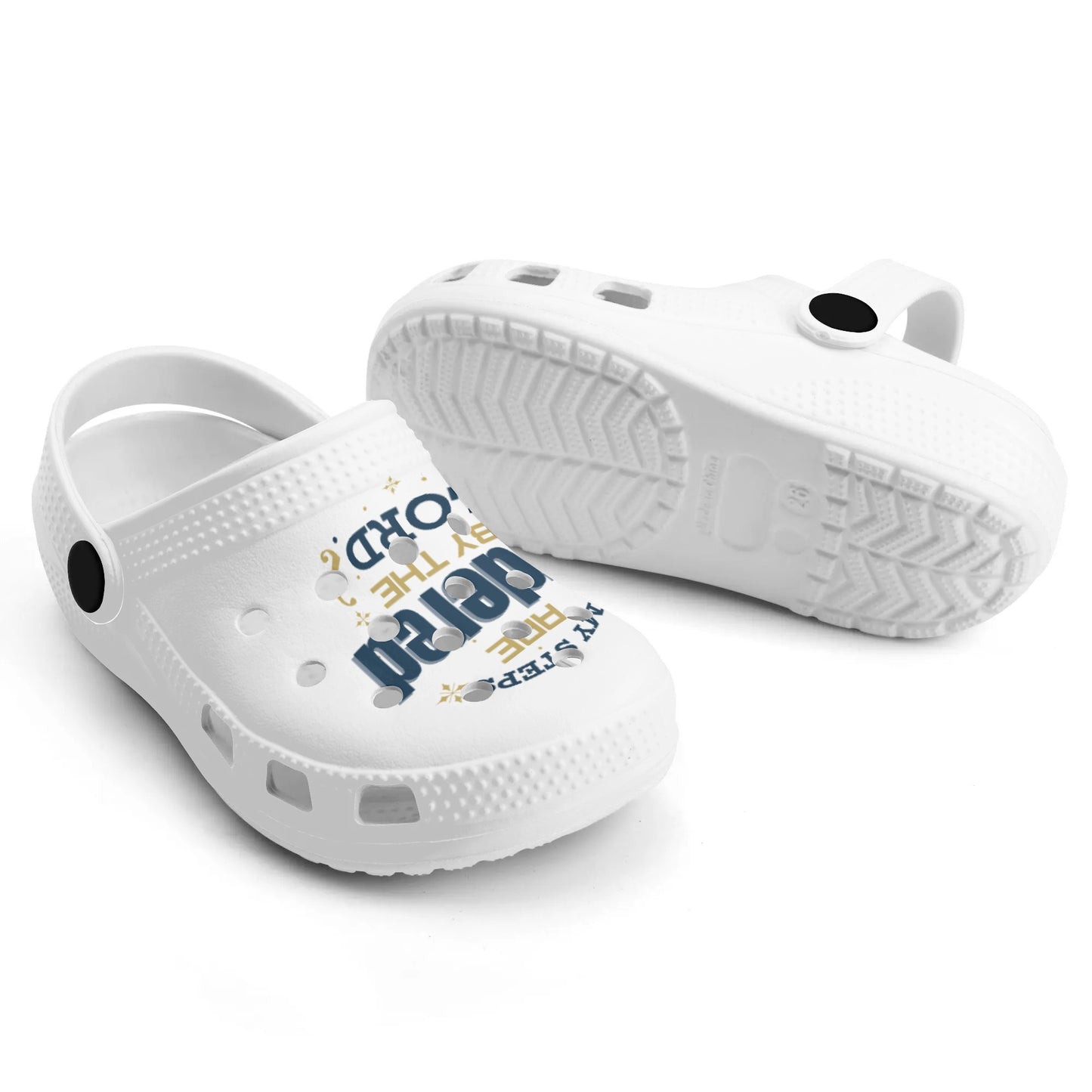 My Steps Are Ordered By The Lord Kids Classic Christian Crocs popcustoms
