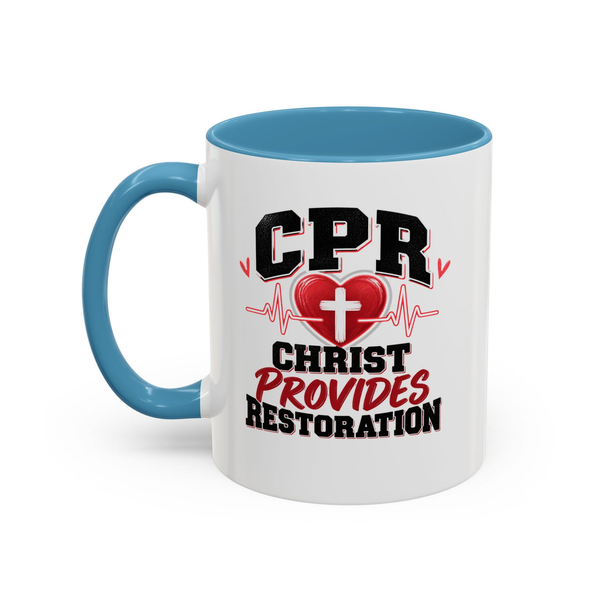CPR Coffee Mug — "Christ Provides Restoration" Inspirational Christian Accent Mug (11oz)