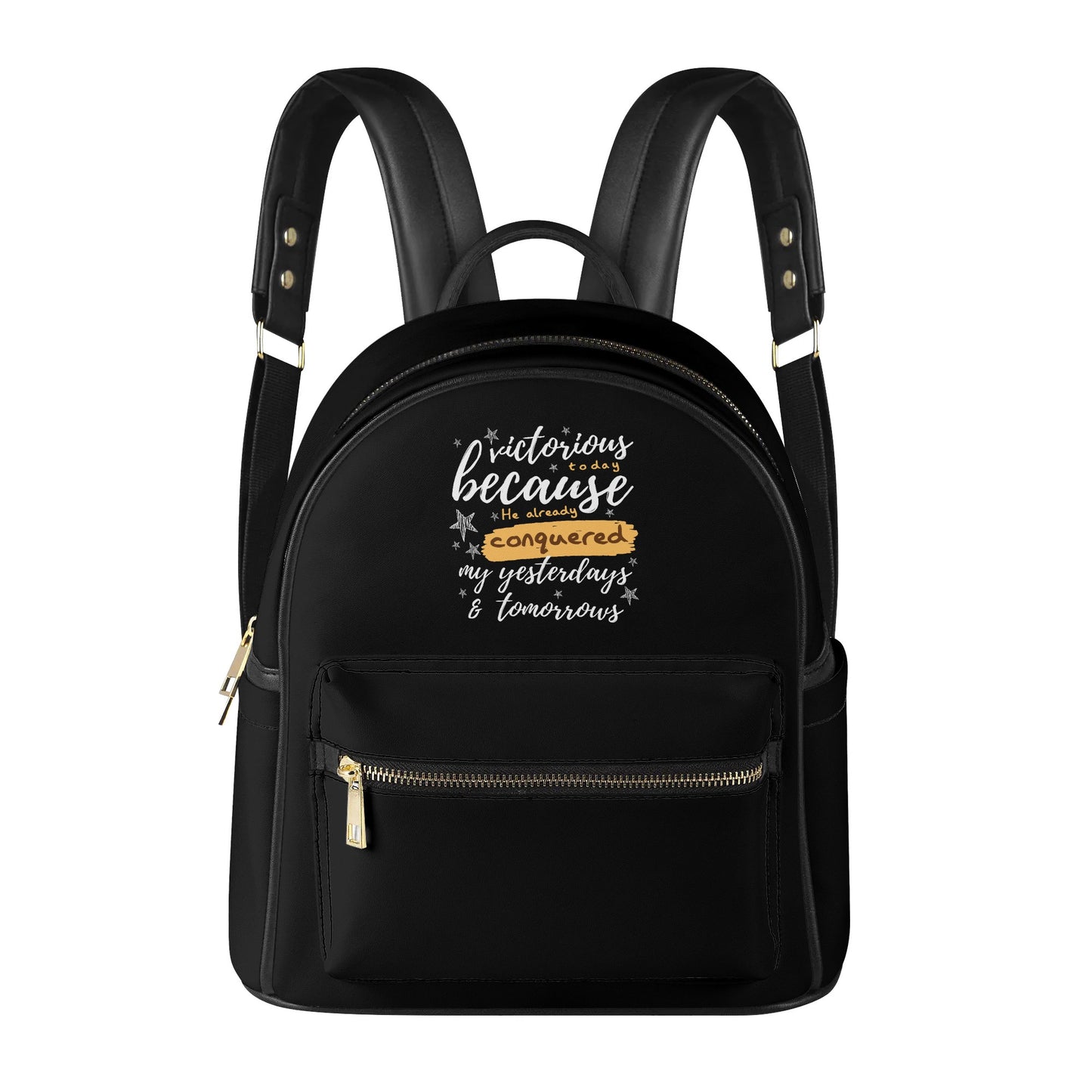 Victorious Today Christian Casual PU Leather Backpack popcustoms