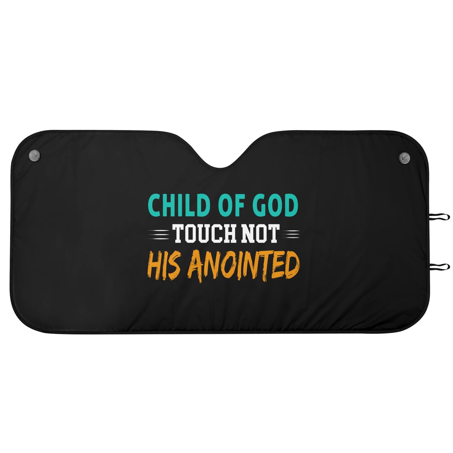 Child Of God Touch Not His Anointed Car Sunshade Christian Car Accessories popcustoms