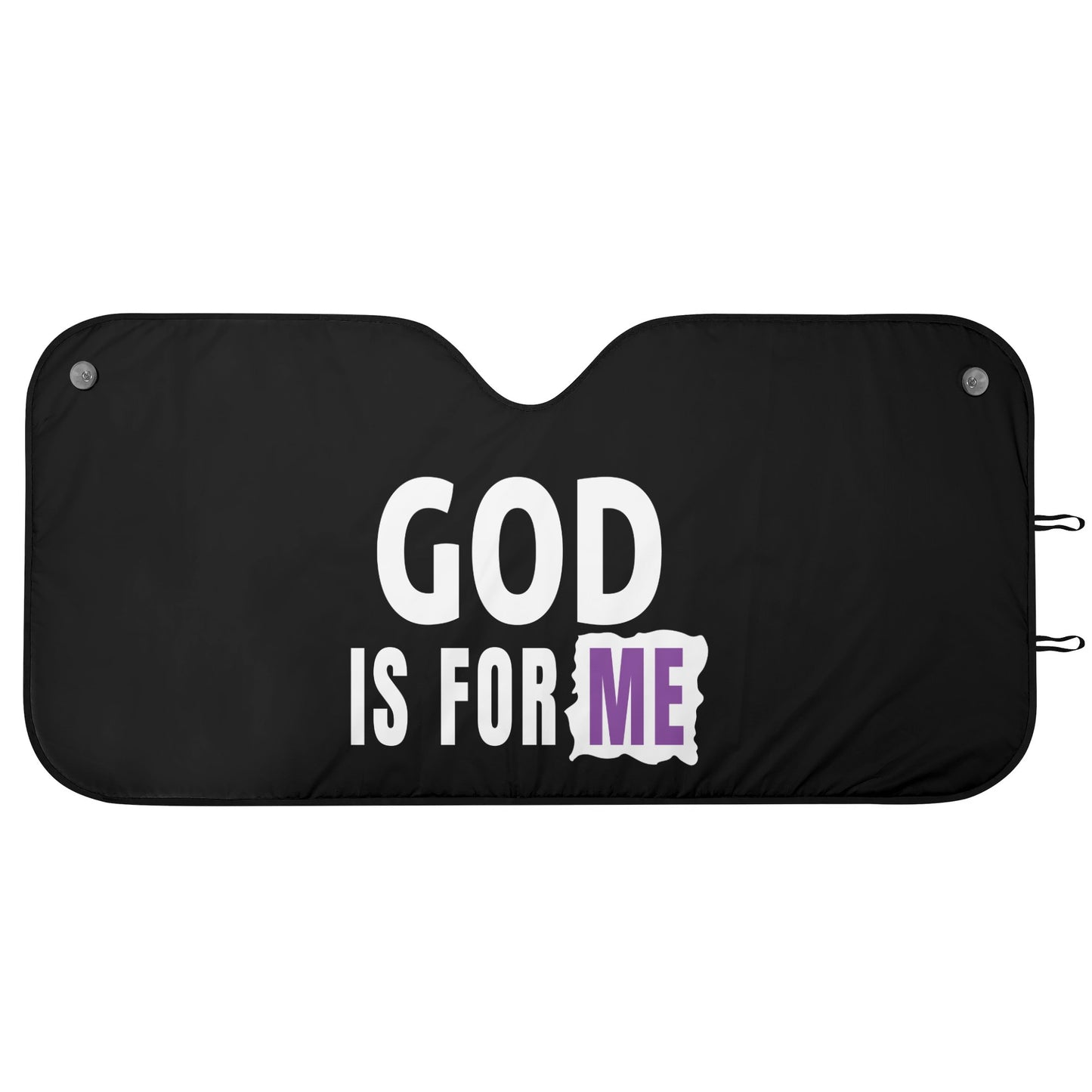 God Is For Me Car Sunshade Christian Car Accessories popcustoms