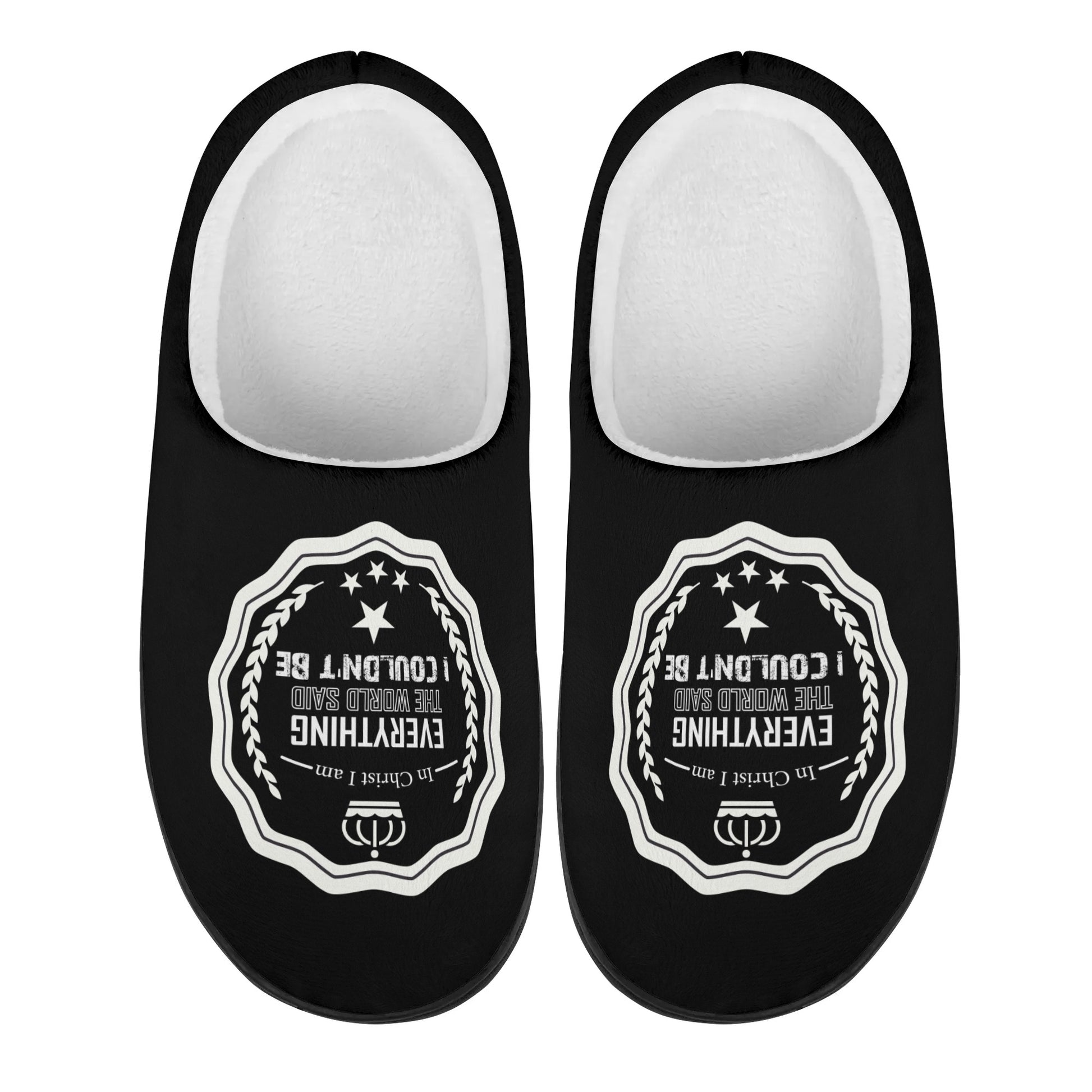 In Christ I Am Everything The World Said I Couldnt Be Unisex Rubber Autumn Christian Slipper Room Shoes popcustoms