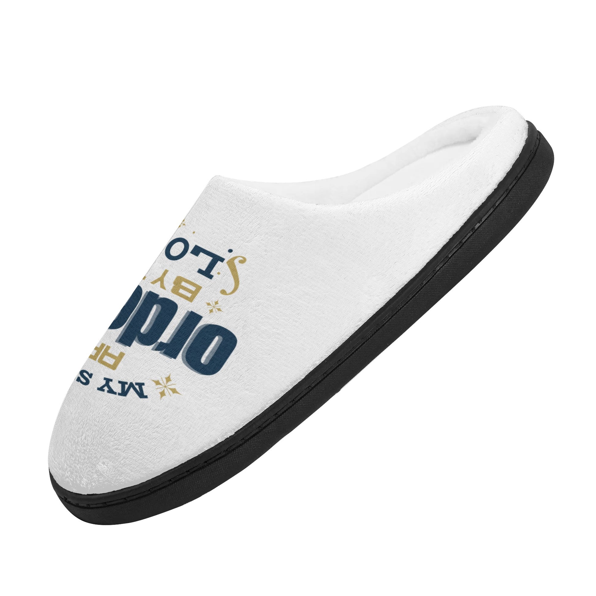 My Steps Are Ordered By The Lord Unisex Rubber Autumn Christian Slipper Room Shoes popcustoms