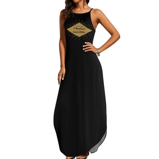 In Christ I Am A Realized Impossibility Womens Christian Elegant Sleeveless Summer Maxi Dress popcustoms