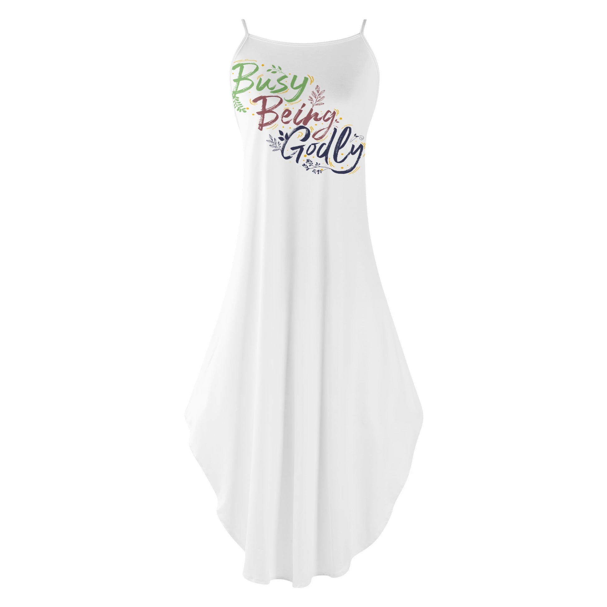 Busy Being Godly Womens Christian Elegant Sleeveless Summer Maxi Dress popcustoms